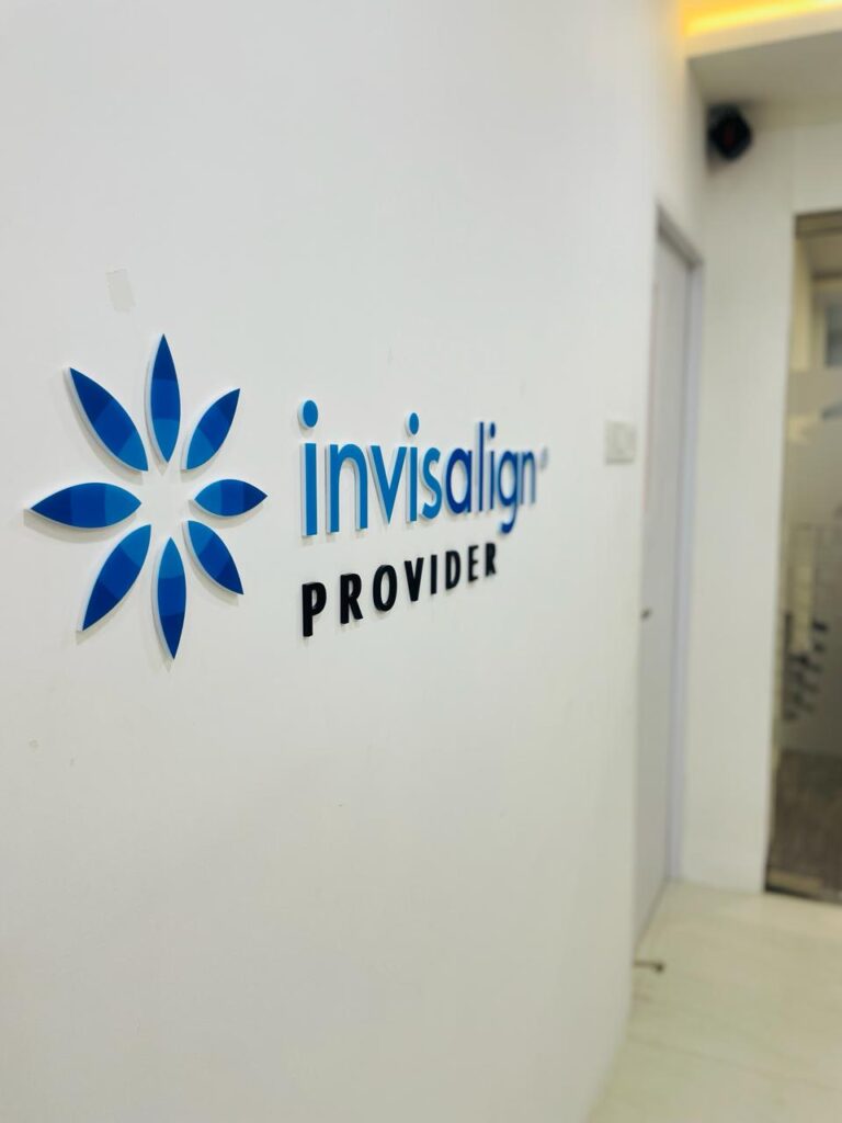 Invisalign Provider sign at Luxe Dental Clinic